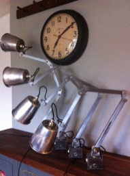 A group of four lamps restored for an architect client.